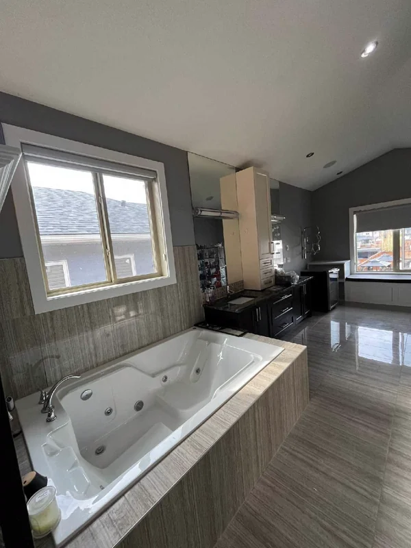 Repainted interior ensuite bathroom